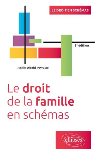 Couverture du livre « Le droit de la famille en schémas : à jour de la loi du 21 fevrier 2022 sur l'adoption (3e édition) » de Amelie Dionisi-Peyrusse aux éditions Ellipses