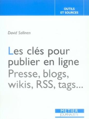 Couverture du livre « Les cles pour publier en ligne » de Sallinen David aux éditions Edisens