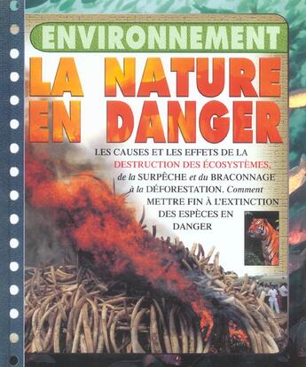 Couverture du livre « La nature en danger » de Steve Parker aux éditions Circonflexe