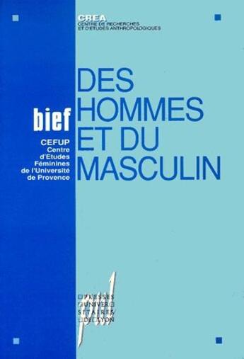 Couverture du livre « Des hommes et du masculin » de  aux éditions Pu De Lyon