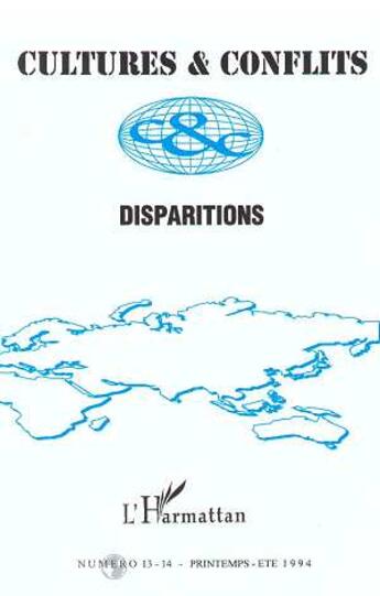 Couverture du livre « Disparitions - vol1314 - n 13-14 » de  aux éditions L'harmattan