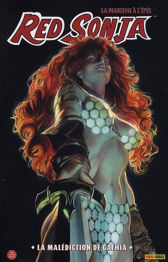 Couverture du livre « Red Sonja ; la diablesse à l'épée t.1 : la malédiction de Gathia » de Michael Avon Oeming et Mel Rubi et Mike Carey aux éditions Panini