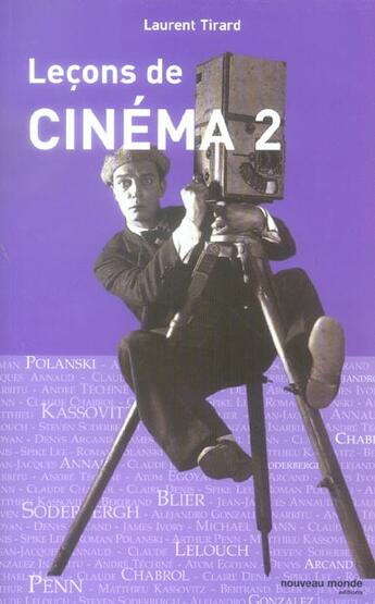 Couverture du livre « Lecons de cinema 2 » de Laurent Tirard aux éditions Nouveau Monde