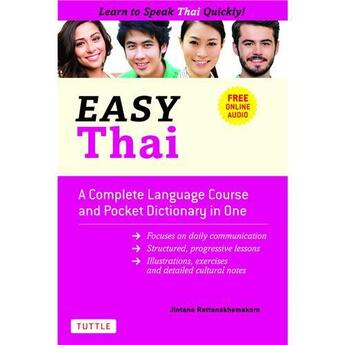 Couverture du livre « Easy thai /anglais » de Rattanakhemakorn Jin aux éditions Tuttle