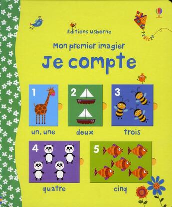 Couverture du livre « Mon premier imagier ; je compte » de Felicity Brooks aux éditions Usborne