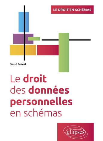 Couverture du livre « Le droit des données personnelles en schémas : à jour au 30 septembre 2023 » de David Forest aux éditions Ellipses