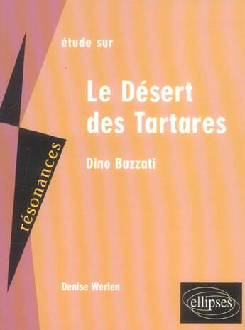 Couverture du livre « Buzzati, le desert des tartares » de Werlen aux éditions Ellipses Marketing