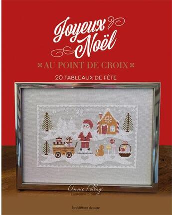 Couverture du livre « Joyeux Noël au point de croix » de Annie Poilagi aux éditions De Saxe