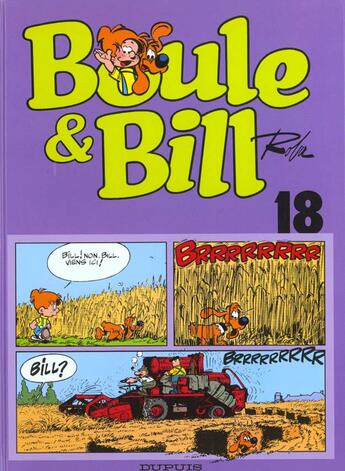 Couverture du livre « Boule & Bill Tome 18 » de Jean Roba aux éditions Dupuis