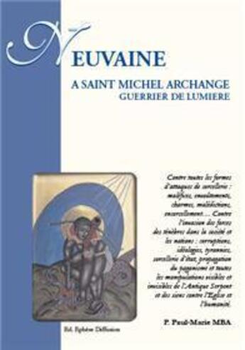 Couverture du livre « Neuvaine à St Michel archange » de Paul Marie M'Ba aux éditions Ephese