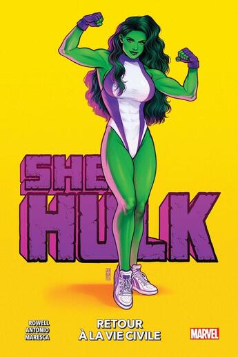 Couverture du livre « She-Hulk Tome 1 : retour à la vie civile » de Rainbow Rowell et Luca Maresca et Roge Antonio aux éditions Panini