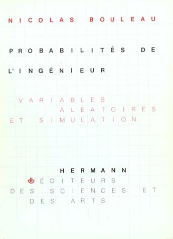 Couverture du livre « Probabilites de l'ingenieur » de Bouleau aux éditions Hermann