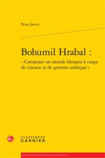 Couverture du livre « Bohumil Hrabal : 