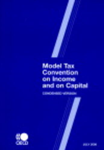 Couverture du livre « Model tax convention on income and on capital » de  aux éditions Ocde