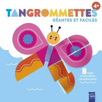 Couverture du livre « Gommettes - 4+ le papillon » de  aux éditions Yoyo Books