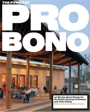 Couverture du livre « The power of pro bono » de Cary/Carter aux éditions Thames & Hudson