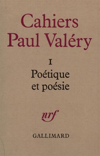 Couverture du livre « Poetique et poesie » de  aux éditions Gallimard