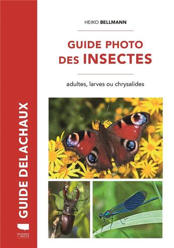 Couverture du livre « Guide photo des insectes - adultes, larves ou chrysalides » de Heiko Bellmann aux éditions Delachaux & Niestle