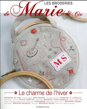 Couverture du livre « Les broderies de Marie & Cie ; le charme de l'hiver » de  aux éditions De Saxe