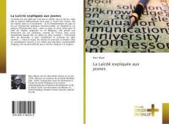 Couverture du livre « La laicite expliquee aux jeunes » de Marc Mayer aux éditions Croix Du Salut