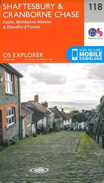 Couverture du livre « Shaftesbury & cranborne chase » de  aux éditions Ordnance Survey