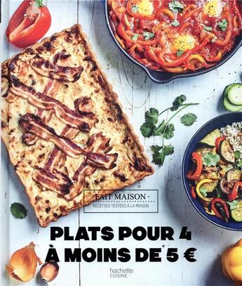 Couverture du livre « Plats pour 4 à moins de 5 euros » de Sophie Dupuis-Gaulier et Guillaume Czerw aux éditions Hachette Pratique