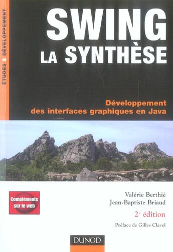 Couverture du livre « Swing La Synthese ; Developpement Des Interfaces Graphiques En Java » de Valerie Berthie aux éditions Dunod