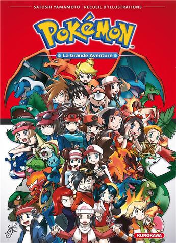 Couverture du livre « Pokémon : la grande aventure ; recueil d'illustrations » de Hidenori Kusaka et Satoshi Yamamoto aux éditions Kurokawa