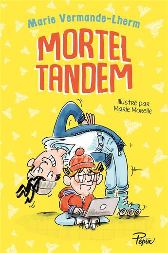 Couverture du livre « Mortel tandem » de Marie-Agnes Vermande-Lherm et Marie Morelle aux éditions Sarbacane