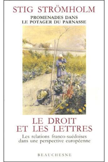 Couverture du livre « BB n°28 - Promenades dans le potager du Parnasse » de Stig Stromholm aux éditions Beauchesne