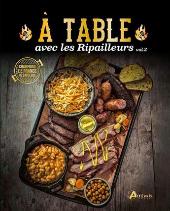 Couverture du livre « A table avec les ripailleurs vol.2 » de Les Ripailleurs aux éditions Artemis