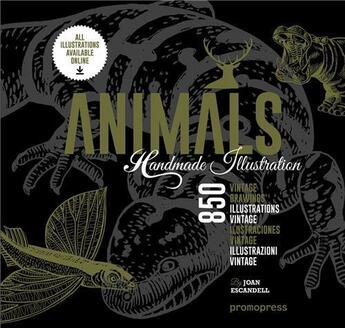 Couverture du livre « Animals ; 850 handmade illustration » de Joan Escandell aux éditions Promopress
