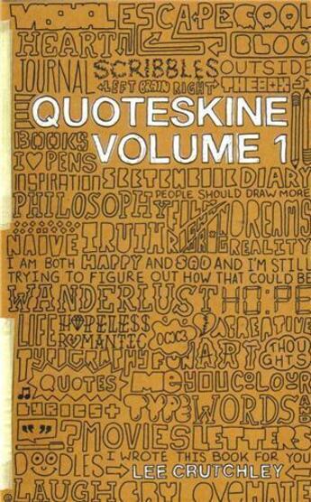 Couverture du livre « Quoteskine volume 1 » de Crutchley aux éditions Carpet Bombing