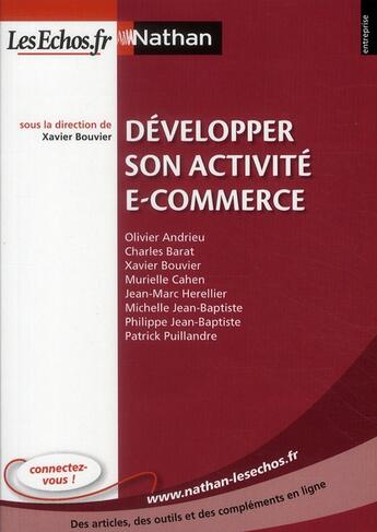 Couverture du livre « Développer son activité e-commerce » de  aux éditions Nathan