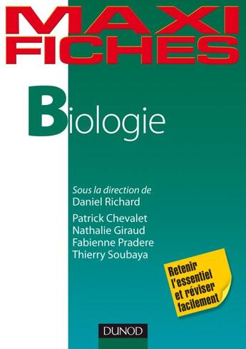 Couverture du livre « Maxi fiches ; biologie en 50 fiches » de  aux éditions Dunod