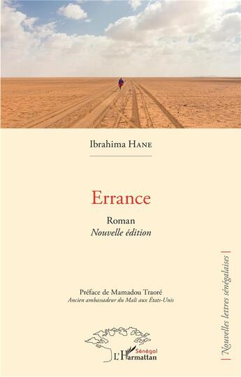 Couverture du livre « Errance » de Ibrahima Hane aux éditions L'harmattan