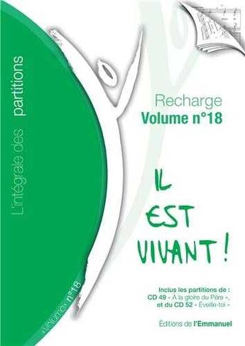 Couverture du livre « Recharge intégrale t.18 ; nouvelles partitions 2010 » de  aux éditions Emmanuel