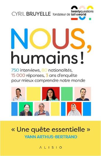 Couverture du livre « Nous, humains ! » de Cyril Bruyelle aux éditions Alisio