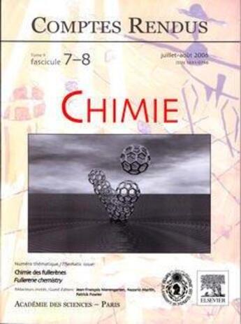 Couverture du livre « Comptes rendus academie des sciences chimie tome 9 fasc 78 juilletaout 2006 chimie des fullerenes fu » de Nierengarten aux éditions Lavoisier Diff