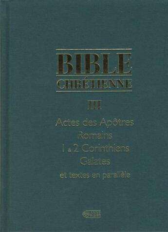 Couverture du livre « La bible chrétienne III » de Jean-Nesmy aux éditions Mediaspaul