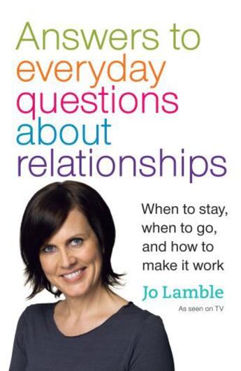 Couverture du livre « Answers to Everyday Questions about Relationships » de Lamble Jo aux éditions Penguin Books Ltd Digital