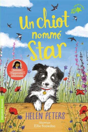 Couverture du livre « Jasmine, l'apprentie vétérinaire Tome 2 : Un chiot nommé Star » de Helen Peters et Ellie Snowdon aux éditions Gallimard-jeunesse