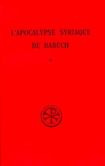 Couverture du livre « Apocalypse de Baruch - tome 2 » de Baruch aux éditions Cerf