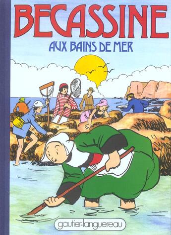 Couverture du livre « Bécassine aux bains de mer » de Caumery et Joseph-Porphyre Pinchon aux éditions Gautier Languereau