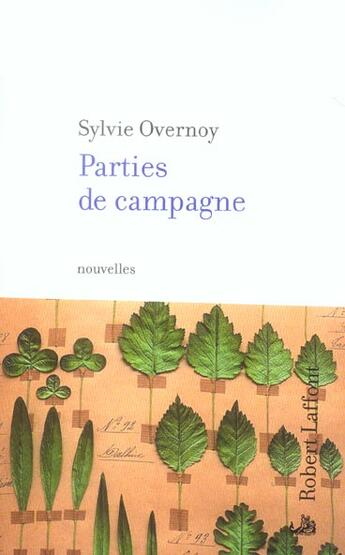 Couverture du livre « Parties de campagne » de Sylvie Overnoy aux éditions Robert Laffont