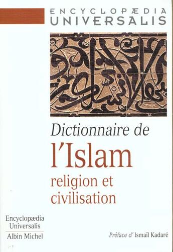 Couverture du livre « Dictionnaire de l'islam - religion et civilisation » de  aux éditions Albin Michel