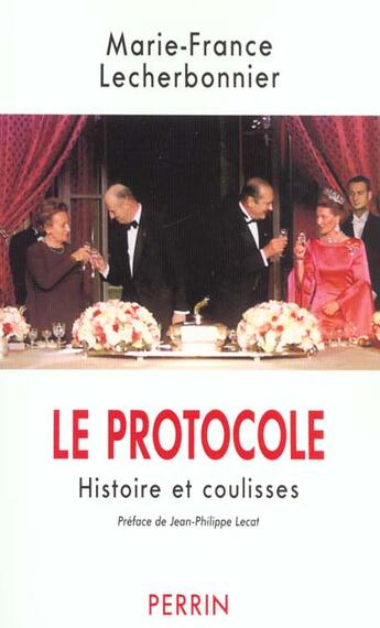 Couverture du livre « Le protocole » de Lecherbonnier/Lecat aux éditions Perrin