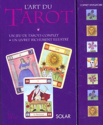 Couverture du livre « L'art du tarot - coffret divinatoire » de Liz Dean aux éditions Solar