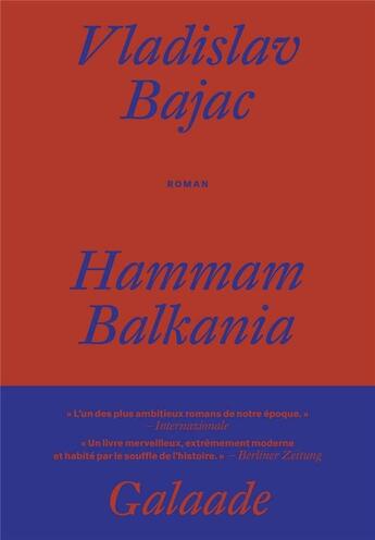 Couverture du livre « Hammam Balkania » de Vladislav Bajac aux éditions Galaade