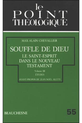 Couverture du livre « Souffle de Dieu - tome 3 - Tome 3 » de Chevallier Max-Alain aux éditions Beauchesne